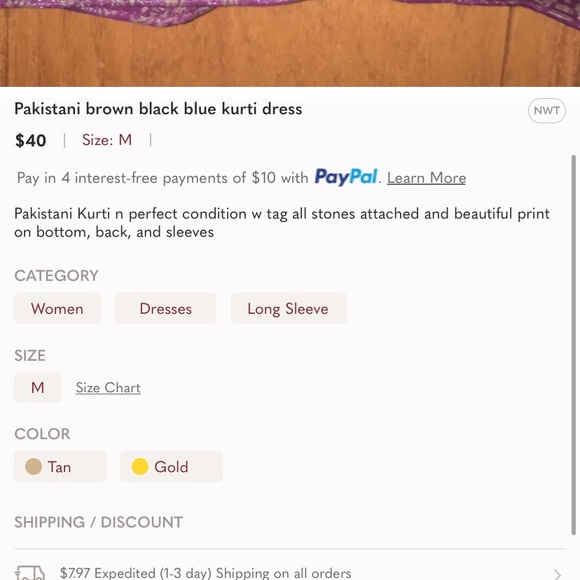 Exclusive boutique
Pakistani Kurti in perfect condition. - Picture 6 of 6